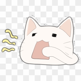 Lucky Star Cat Gif , Png Download - Cat Yawns, Transparent Png - cat gif png