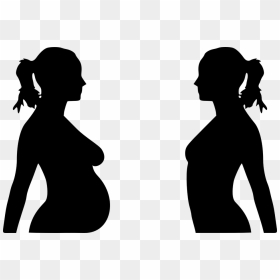 Pregnant And Non Pregnant Woman, HD Png Download - pill shape png