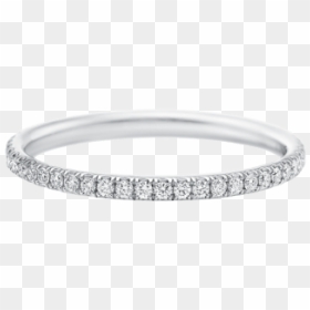 Micropavé Diamond Narrow Wedding Band - Harry Winston Micro Pave Wedding Band, HD Png Download - the one ring png