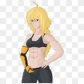 Some Post Workout Yang - Cartoon, HD Png Download - yang xiao long png