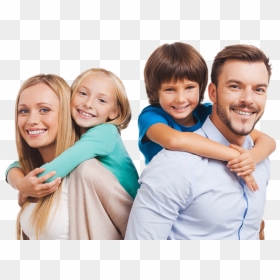 Thumb Image - Family With Kids Png, Transparent Png - smiling png