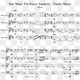 The Force Awakens - Sheet Music, HD Png Download - force awakens png