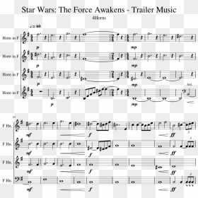 The Force Awakens - Sheet Music, HD Png Download - force awakens png