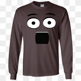 Emoji T-shirt With A Surprised Face And Open Mouth - Seth's Bike Hacks Taco Shirt, HD Png Download - surprise emoji png