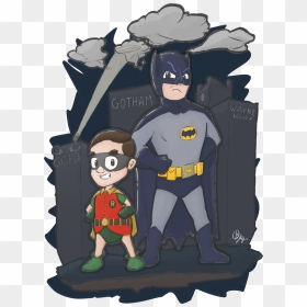 Batman And Robin - Cartoon, HD Png Download - batman and robin png