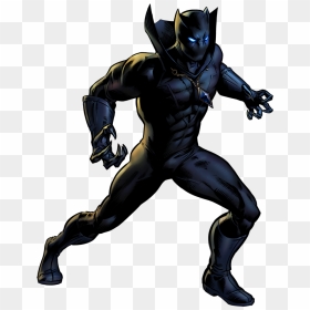 Superhero Panther Character Fictional Book Black Comic - Marvel Black Panther Superhero, HD Png Download - wolverine comic png