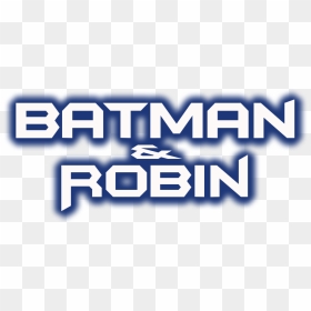 Batman & Robin Text Png, Transparent Png - batman and robin png