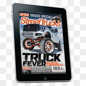 Street Trucks August 2019 Digital - Tablet Computer, HD Png Download - lifted truck png