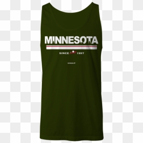 Minnesota Wild Jersey Stripes Tank Top - Active Tank, HD Png Download - minnesota wild logo png