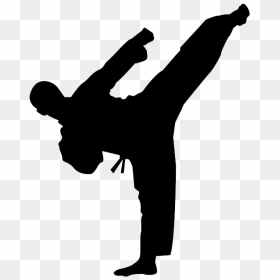 Karate Kick Png Photo - Karate Silhouette Png, Transparent Png - kick png