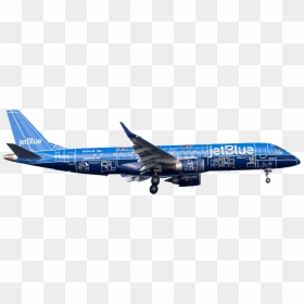 Embraer 195 Blueprint Jetblue, HD Png Download - jet blue logo png