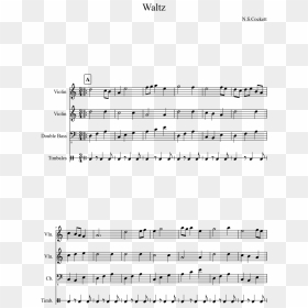 Waltz Sheet Music Composed By N - Parks And Rec Theme Trumpet, HD Png Download - timb png