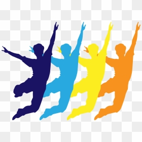Silhouette Euclidean Vector Illustration - Dancing Silhouette In Color Png, Transparent Png - man vector png