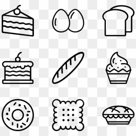 Hand Drawn Icons Png, Transparent Png - cake icon png