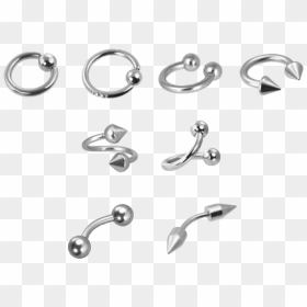 #silver #metal #grunge #goth #piercing #piercings #alt - Piercings Hd, HD Png Download - septum ring png