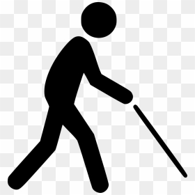 Blind Man - Blind Man Clipart, HD Png Download - man vector png