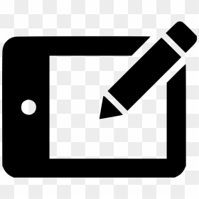 Tablet And Pen - Transparent Background Editing Icon, HD Png Download - tablet icon png