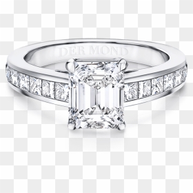 Dimond Band Emerald Shape - Pre-engagement Ring, HD Png Download - dimond png