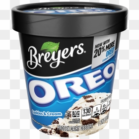 Oreo Cookies And Cream Breyers Cookies Candies Png - Pint Breyers Oreo Ice Cream, Transparent Png - candies png