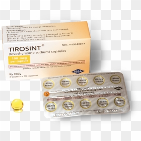 Tirosint Thyroid Information - Prescription Drug, HD Png Download - pill capsule png