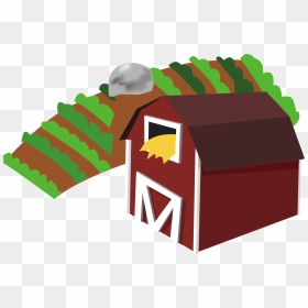 Red Barn Clipart - Farm Clipart Transparent, HD Png Download - farm icon png