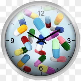 Wall Clock, HD Png Download - pill capsule png