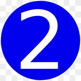 Blue, Rounded,with Number 2 Clip Art At Clker - Museum Frieder Burda, HD Png Download - round 2 png