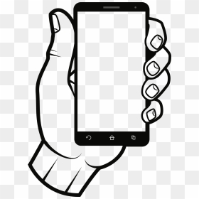 In Big Image Png - Smartphone Clipart Black And White, Transparent Png - smartphone clipart png