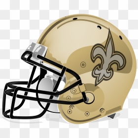 New Orleans Saints Nfl Football Helmet American Football - Orleans Saints Vector Logo, HD Png Download - football helmets png