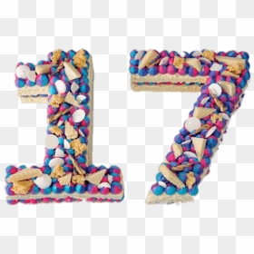 Colourful Number 17 Cake Clip Arts - Number 17 Cake, HD Png Download - cake icon png