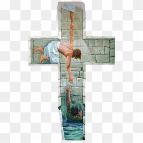 Transparent Jesus Cristo Png - Jesus Reaching A Man, Png Download - cristo png