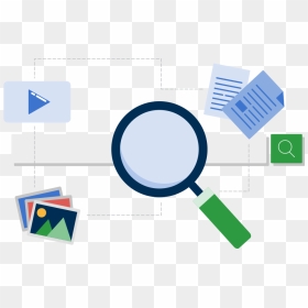 Magnifying Glass Over Library Search Box - Search Box, HD Png Download - search magnifying glass png