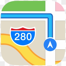 Maps Icon - Transparent Apple Maps Icon, HD Png Download - microscope icon png