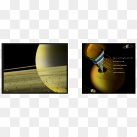 Saturn"s Moon, Titan - Saturn's Rings, HD Png Download - saturn rings png