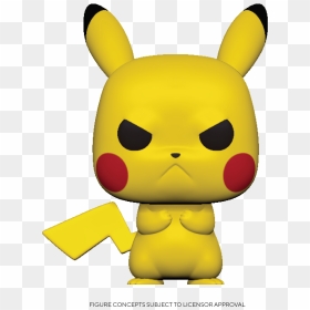 Grumpy Pikachu Funko Pop, HD Png Download - angry pikachu png