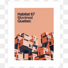 213-designhuman Default - Architectural Illustration Habitat 67, HD Png Download - scroll frame png