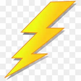 Transparent Voltage Clipart - Animated Thunder, HD Png Download - red lightning bolt png
