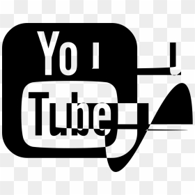 Youtube Squared - Youtube Logo Black, HD Png Download - youtube logo black png