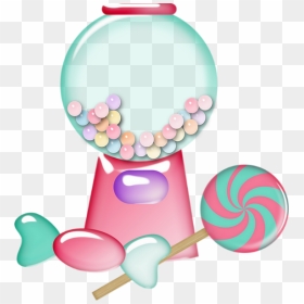 Bonbons, Sucette, Tube Gourmandise - Clip Art Gumball Machine Free, HD Png Download - candies png