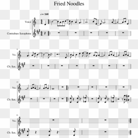 Fried Noodles Sheet Music 1 Of 1 Pages - Primavera Ludovico Einaudi Noten, HD Png Download - game theory png