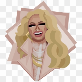 She Doesn"t Give A You Know What About What Anybody - Pearl Drag Queen Vector Art, HD Png Download - drag queen png