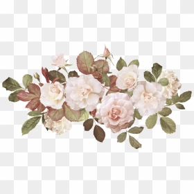 Hand Painted Beautiful Flower Free Download Vector - Wedding, HD Png Download - flowers vintage vector png