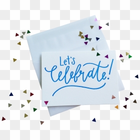 Confetti Celebrate Splash - Calligraphy, HD Png Download - party time png