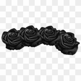 Black Flower Crown - Aesthetic Flower Crown Black, HD Png Download - black flower crown png