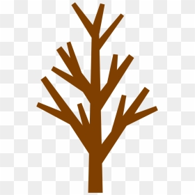 Brown Tree Without Leaves Clipart - Brown Tree No Leaves, HD Png Download - tree no leaves png