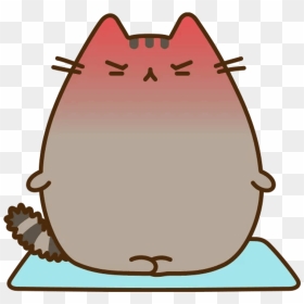 Karma Yoga Calm Pusheen Cat Kitty Cute Tumblr Nervous - Pusheen Cat, HD Png Download - tumblr cat png