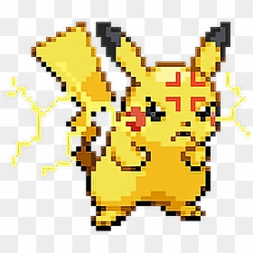 #angry #evil #pikachu #pokemon #freetoedit - Pikachu Pixel Png Gif, Transparent Png - angry pikachu png