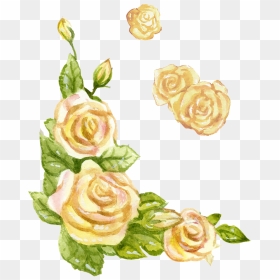 Yellow Flower Watercolor Transparent, HD Png Download - yellow watercolor png