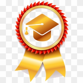 Square Academic Cap Diploma Graduation Ceremony Education - Ribbon Design For Graduation, HD Png Download - diploma icon png