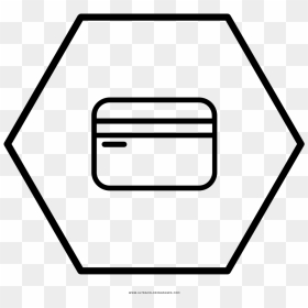 Credit Card Coloring Page - Hexagon Png, Transparent Png - book page png